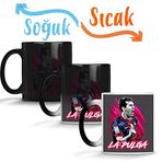 Baskı Dükkanı Messi La Pulga Fifa 18 2 Sihirli Porselen Kupa