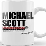 Baskı Dükkanı Michael Scott Paper Company Dunder Mifflin The Office Parody Kupa