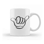 Baskı Dükkanı Mickey Mouse Hang Loose Sign Kupa