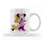 Baskı Dükkanı Mini Fare Minnie Mouse 3 Üç Yaş Hediyesi Kupa