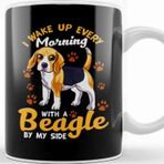 Baskı Dükkanı Mom I Wake Up Every Morning With A Beagle By My Side Kupa
