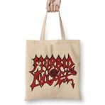 Baskı Dükkanı Morbid Angel Bez Uzun Saplı Krem Rengi Çanta