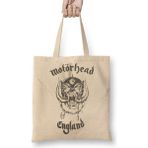 Baskı Dükkanı Motörhead Bez Uzun Saplı Krem Rengi Çanta