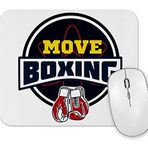Baskı Dükkanı Move Boxing Logo Grande Cinza Mouse Pad