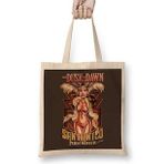 Baskı Dükkanı Movie From Dusk Till Dawn Santanico Pandemonium Bez Uzun Saplı Krem Rengi Çanta