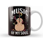 Baskı Dükkanı Music Voice Of Soul Cello Player Cellist Musical Instrument Kupa