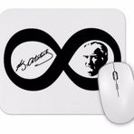 Baskı Dükkanı Mustafa Kemal Atatürk Sonsuzluk İşareti Mouse Pad
