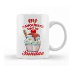 Baskı Dükkanı My Favourite Day Is Sundae Ice Cream Pixel Art Kupa