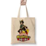 Baskı Dükkanı My Hero Academia Beyaz Naruto Miyazaki One Piece Anime Bez Çanta