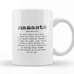 Baskı Dükkanı Namaste Yazı Meditasyon 02 Kupa