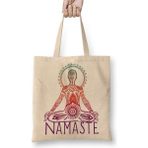 Baskı Dükkanı Namaste Yoga 02BEZ Çanta
