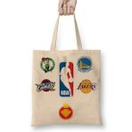 Baskı Dükkanı Nba Da King Basketboll Boston Golden Cavalıers Lakers Bez Çanta
