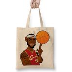 Baskı Dükkanı Nba Lebron James Bez Çanta