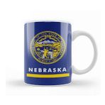Baskı Dükkanı Nebraska State Flag Kupa