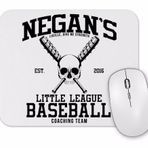 Baskı Dükkanı Negans Little League Baseball Walking Dead Mouse Pad