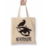 Baskı Dükkanı Nevermore Edgar Allan Poe Bez Çanta