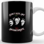Baskı Dükkanı Nietzsche Schopenhauer Cioran Portrait No Mistletoe Don't Kiss Me I'm A Misanthrope Philosophy Kupa