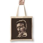 Baskı Dükkanı Nikola Tesla Bez Kadın Günlük Çanta