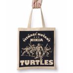 Baskı Dükkanı Ninja Turtes Old School Turtles Bez Kadın Günlük Çanta