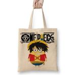 Baskı Dükkanı One Min Piece Bez Çanta