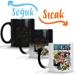 Baskı Dükkanı One Piecemonkey D Luffy Roronoa Zoro Nico Robin Sihirli Porselen Kupa