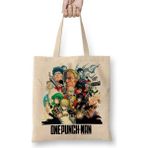 Baskı Dükkanı One Punch Man Saitama Genos Bez Çanta