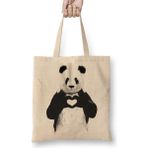 Baskı Dükkanı Panda Bez Kadın Günlük Çanta