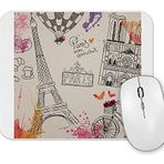 Baskı Dükkanı Paris Eyfel Kulesi Uçan Balon Mouse Pad