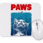 Baskı Dükkanı Paws Jaws Horror Korku Film Movie Spielberg Crossover Mouse Pad
