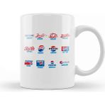 Baskı Dükkanı Pepsi Logo History Porselen 330 ml Beyaz Kupa Bardak