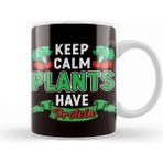 Baskı Dükkanı Plants Have Protein Vegan Vegetarian Veganism Veggie Food Kupa
