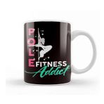 Baskı Dükkanı Pole Fitness Addict Pole Dancer Workout Sports Porselen Beyaz Kupa Bardak