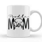Baskı Dükkanı Poodle Mom 012 Porselen 330 ml Beyaz Kupa Bardak