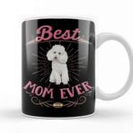 Baskı Dükkanı Poodle Mom 02 Porselen 330 ml Beyaz Kupa Bardak