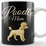 Baskı Dükkanı Poodle Mom 05 Porselen 330 ml Beyaz Kupa Bardak
