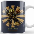Baskı Dükkanı Porselen Beyaz Big Daddy Retro Japanese Bioshock Kupa Bardak