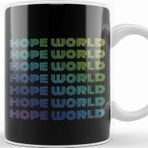Baskı Dükkanı Porselen Beyaz Bts Dynamite Bts Army Hope World Ripetitive Words Rainbow Kpop Kupa Bardak