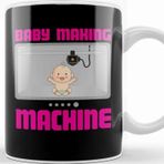 Baskı Dükkanı Pregnancy Reveal Announcement Baby Making Machine Kupa