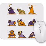Baskı Dükkanı Pug Köpek Bisiklet Şovu Mouse Pad