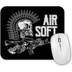 Baskı Dükkanı Punk Skull Mouse Pad