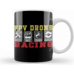 Baskı Dükkanı Race Crash Repeat Quad Copter Drone Racing Fpv Gifts For Everyone Made In Us Kupa