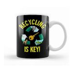 Baskı Dükkanı Recycling Is Key Cute Eco Environment Health Kupa