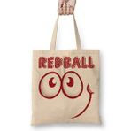 Baskı Dükkanı Red Ball 4 Smile Long Sleeve Bez Uzun Saplı Krem Rengi Çanta
