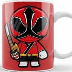 Baskı Dükkanı Red Power Rangers Samurai Kupa