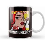 Baskı Dükkanı Redheads Human Unicorn Ginger Girl Red Hair Red Orange Head Porselen 330 ml Beyaz Kupa Bardak