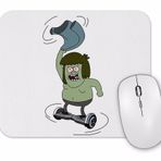 Baskı Dükkanı Regular Show Muscle Man Spinning On a Hoverboard Mouse Pad