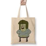 Baskı Dükkanı Regular Show Muscleman Bez Kadın Günlük Çanta