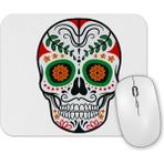 Baskı Dükkanı Renkli ve Desenli Kuru Kafa Skull Mouse Pad