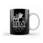 Baskı Dükkanı Retro Animal Stag Great Mountain Vintage Clothing White Kupa