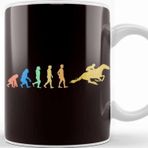 Baskı Dükkanı Retro Evolution Equestrian Sport Horse Riding Dressage Kupa